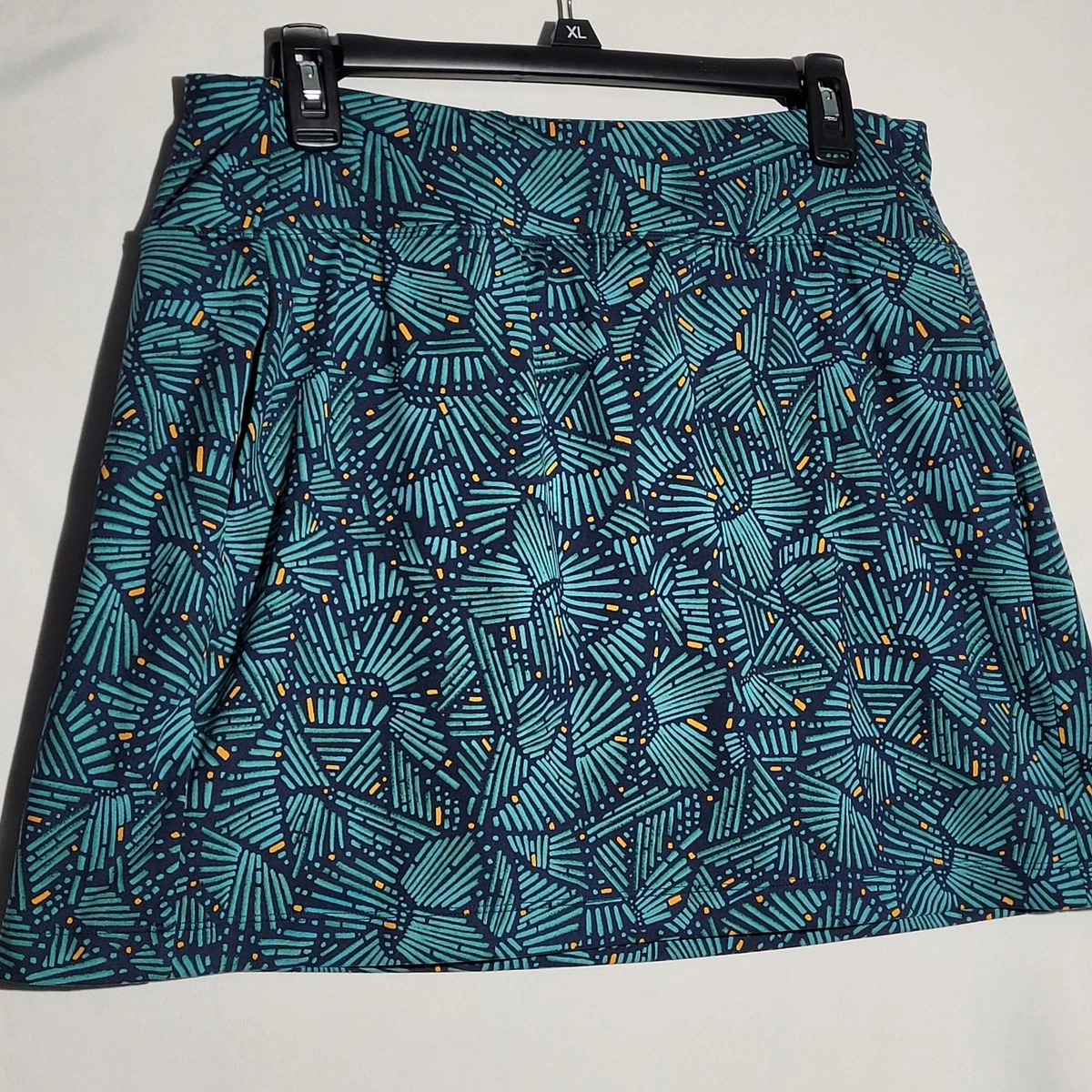 Jupe-short (skort) Title Nine Femme - Taille L, Motif Floral Bleu, Parfait état