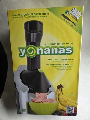 Yonanas Ice Cream Dessert Maker Soft Serve Fruit Ice Cream Yogurt Great Shape !
