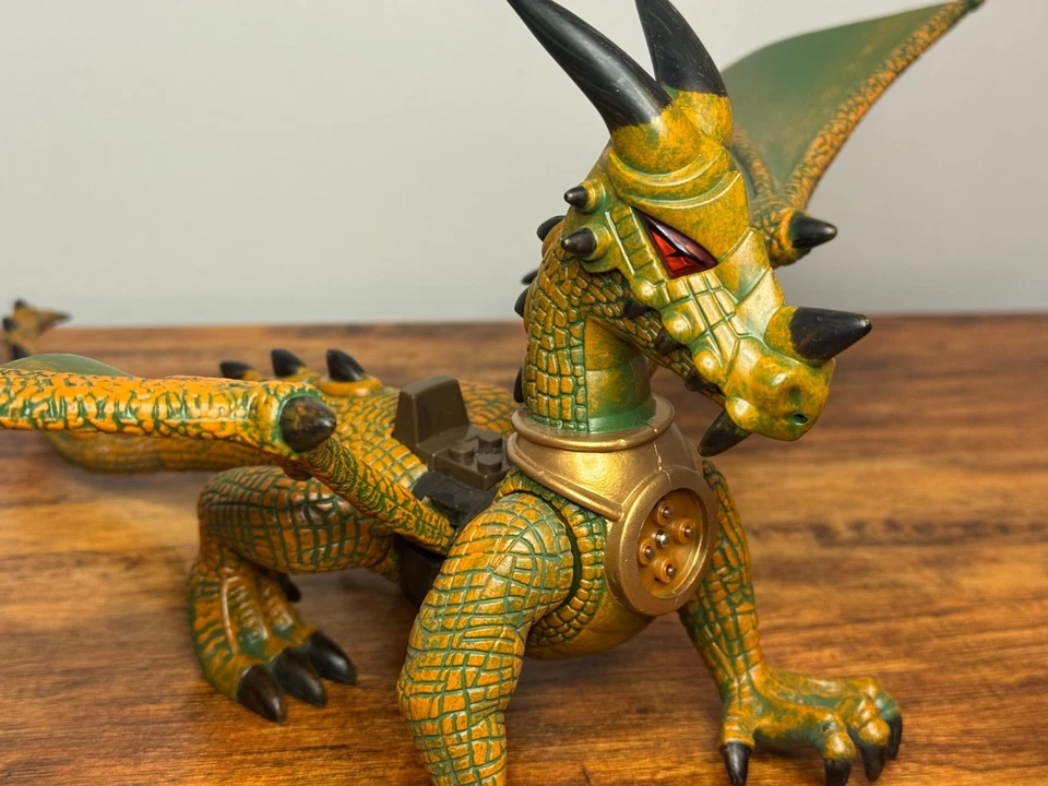 Mega Bloks Dragons Krystal Wars Dragón Dorado/Naranja y Verde ~ Retirado Foto 2 de 4