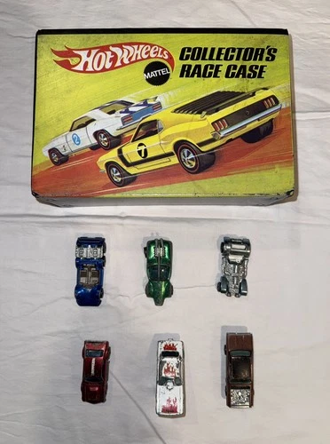 Hot Wheels REDLINE Lot of 6 Cars PLUS Redline-era Collector’s Race Case