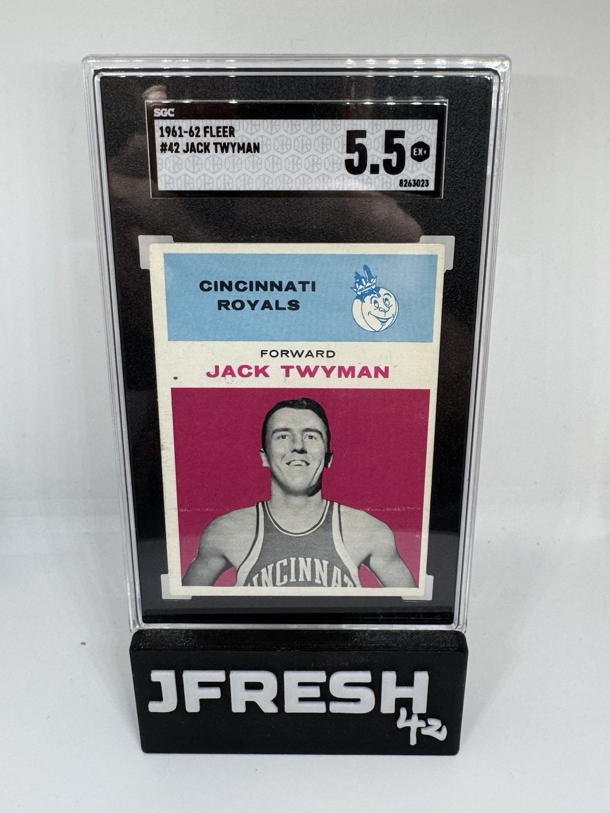 1961-62 Fleer Jack Twyman #42 SGC 5.5