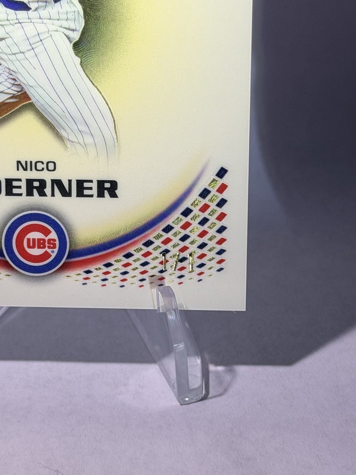 🔥 Nico Hoerner 2026 Topps Pristine Superfractor 1/1 #152 Cubs 🔥 CLEAN view 6