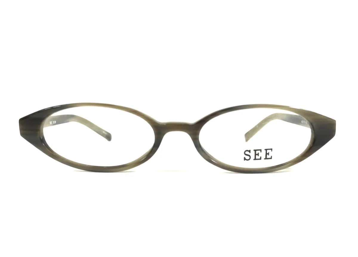 See 9307 43-15 135 286 Eyeglasses Frame Brown Green Petite Rectangle Euro Retro Brown Rectangle Glasses #4437115 | Zenni Optical main image 4