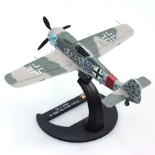1:72 Diecast Military Model German WWII Focke-Wulf Fw 190 A-8 Fighter Collection