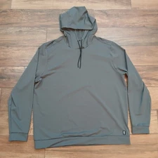 Rhone Essentials Hoodie Mens Extra Large Grey Performance Sweatshirt Stretch Gym