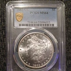 silver lot including a Ms 64 cc Morgan -  sale  ends in 8 hours