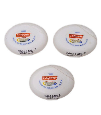 2016 Rare 3 Colgate Total Waxed Dental Floss Mint 3 Yrds Each Stamped Vntg New
