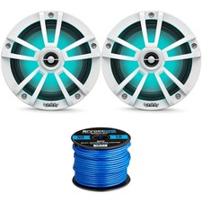 Infinity 6.5" LED Marine Speakers Qty 2 1 Pair of OEM White w/ RGB