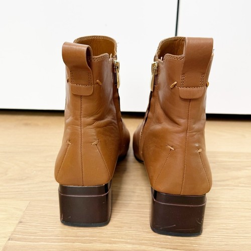 Franco Sarto Women's Waxton Square Toe Block Heel Ankle Booties Brown US 10 - Picture 4 of 11
