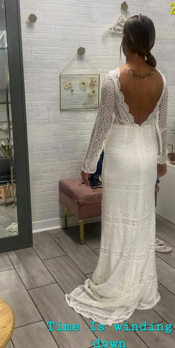 ebay long sleeve wedding dress M Long Sleeve Wedding Dresses for sale