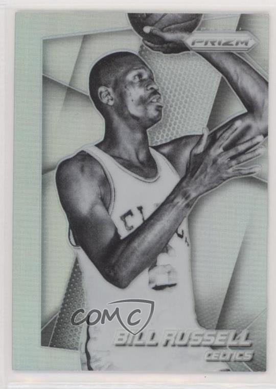 2014-15 Panini Prizm Silver Prizm Bill Russell #195 HOF 1h1