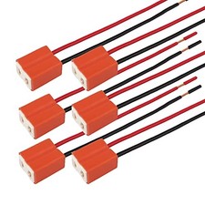 6pcs Female Wire Connector Pigtail for LED Headlight Socket Wiring Harness H7