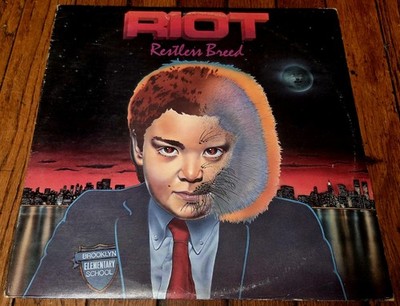 Riot Restless Breed PROMOTIONAL Vinyl Record LP 1982 Elektra E1-60134 Metal