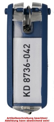 24 DURABLE Schlüsselanhänger KEY CLIP, sortiert, Großpackung
