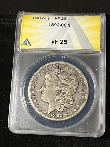 1892 cc morgan dollar Vf