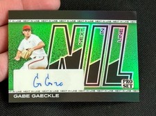 Gabe Gaeckle Auto /3 Green Next In Line - 2026 Leaf Metal Pro Set Baseball