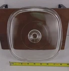 Vtg Pyrex A9C Glass Lid Clear 8" Square Corning Ware Casserole Cover