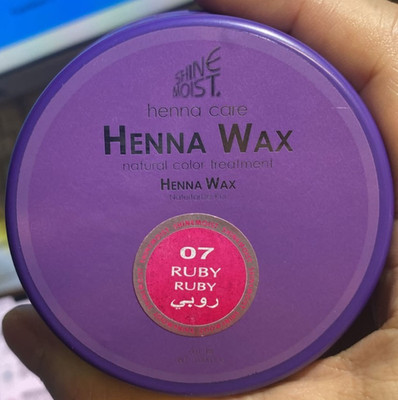 07 Ruby shine moist henna care wax 100ml color treatment
