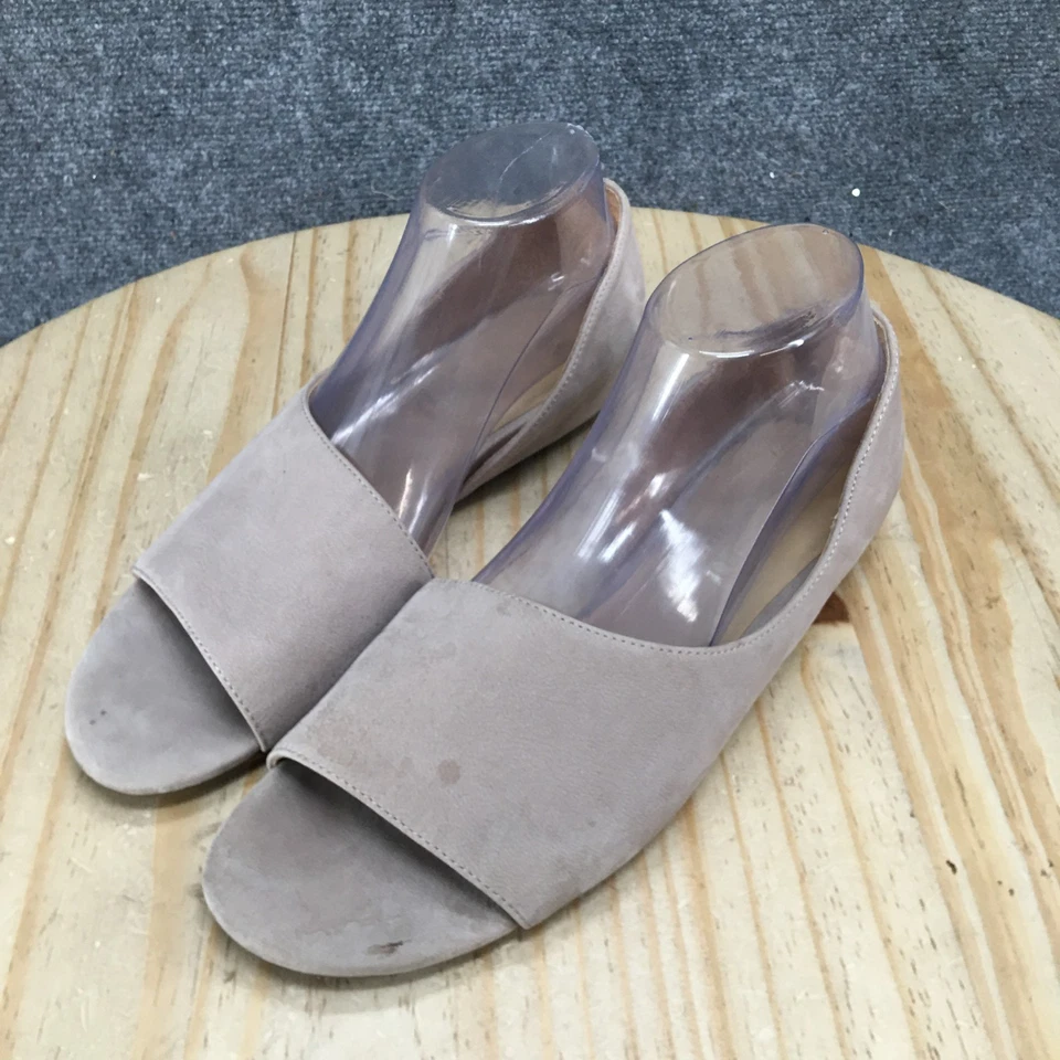 Sandalias Naturalizer N5 Contour para mujer 9,5 M beige Lucie D’Orsay planas de cuero Foto 4 de 4