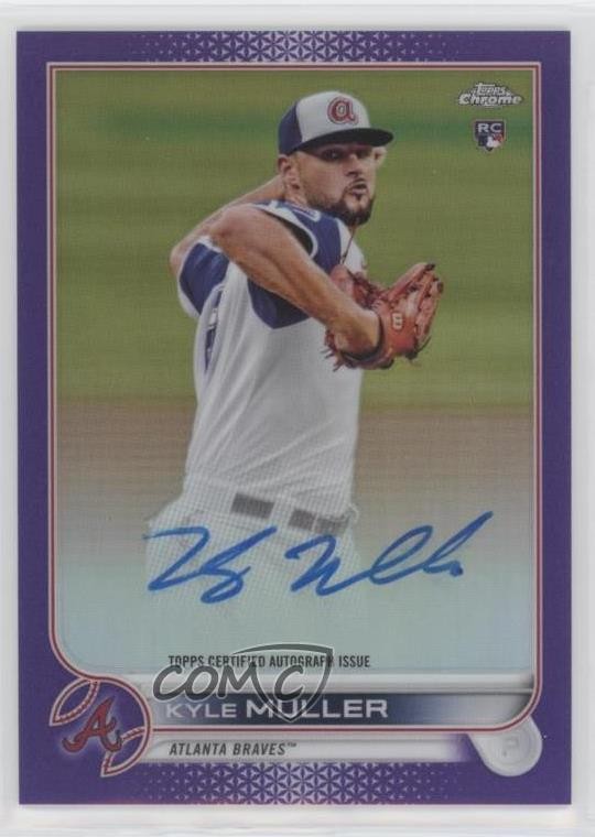 2022 Topps Chrome Rookie Purple Refractor 241/250 Kyle Muller #RA-KM Auto 04eb