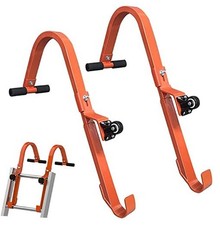 Roof Ladder Hook, 2 Pack Ladder Stabilizer, Heavy Duty Orange-Steel-Ladder Hook