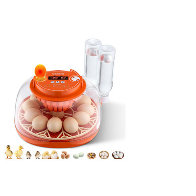 Vevor 12 Egg Incubator Automatic Egg Turner Led Candler Control 360 View Clear