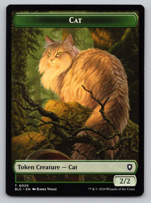 Cat | Elemental  Double Sided Token NONFOIL- Commander: Bloomburrow  MTG