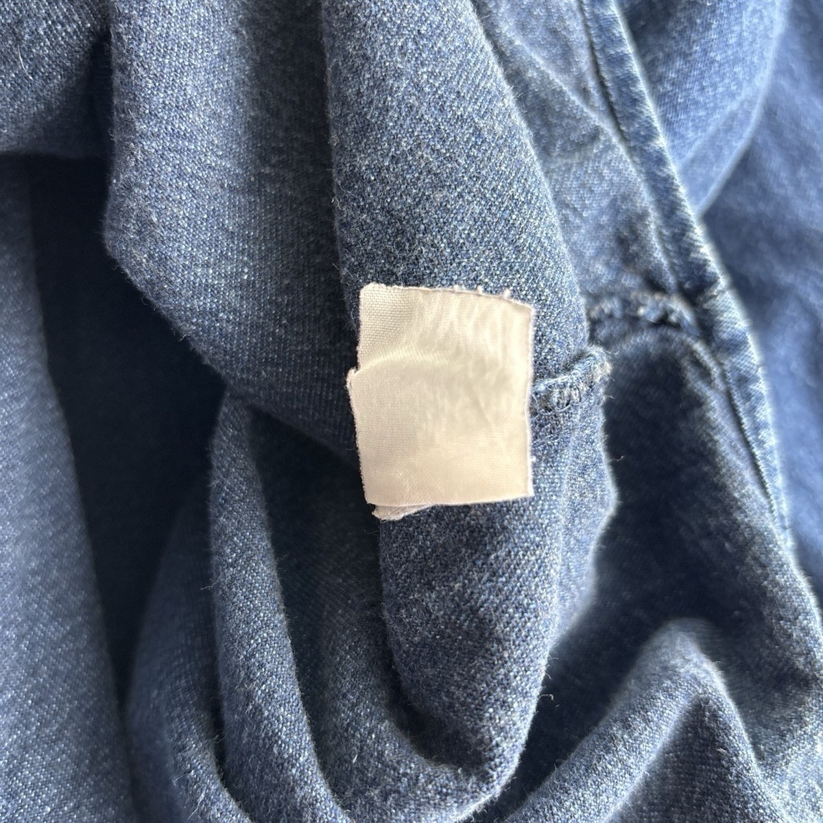 Vintage 1990s Levi's Diamond Label blue denim button-up shirt size XL View 6