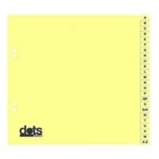dots 847420-4232-03 Cardboard Reg A-Z Pack of 20 Yellow