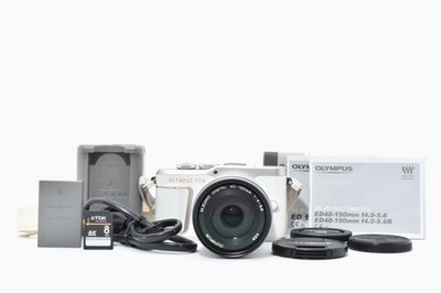 ''Count 11448'' Olympus PEN E-PL10 White 16.1 MP w/40-150mm Lens [EXC] Japan E3143