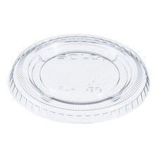 Solo Disposable Souffle Cup Lid Clear Plastic 125 Ct PL4N