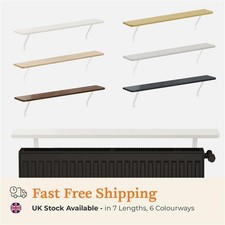 Radiator Shelf - MDF Wooden No Drill Over Radiator Shelves with Brackets