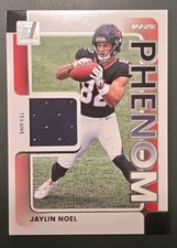 Jaylin Noel 2025 Donruss Rookie Phenom jersey card, Houston Texans