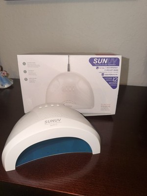 SUNUV Model SUN1 2-in-1 LED/UV Nail Lamp White