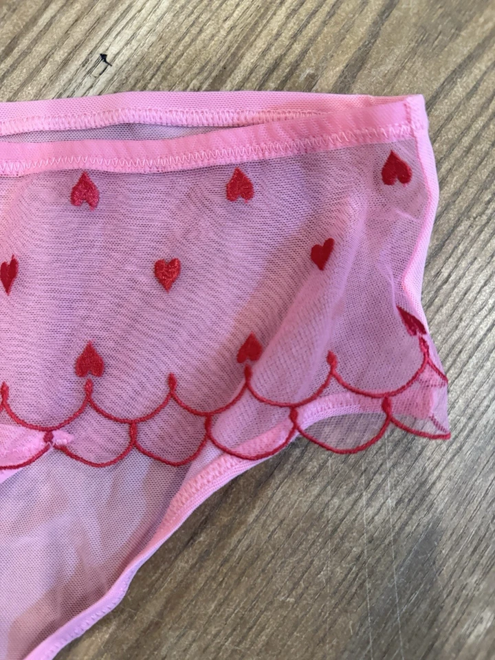 Adore Me Women's Size 2X Panties with Hearts Pink Underwear - A0187 - Image 4 of 4