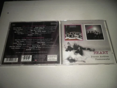 Heart - Private Audition / Passionworks Double Album BGO Remastered 2009 Scarce