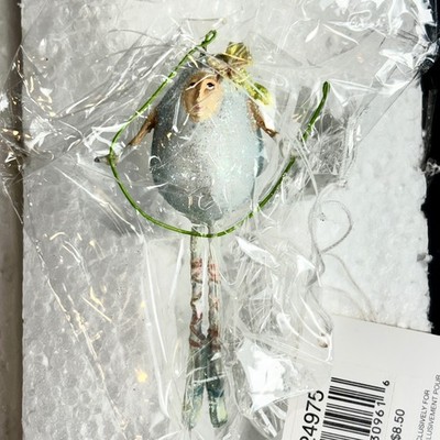 Blue Mini Egg People w/ Wire Easter Ornament Krinkles by Department 56 BRAND NEW