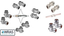 Isolating Valve Chrome for Tap Connectors 22mm,15mm,15mm x 1/2"or 3/8"Flat Faced