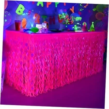 Mega-L Glow in The Dark Party Supplies Neon Party 2 Pack Fluorescent Fuchsia