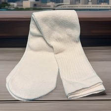 Vintage Tube Socks 18  White 80's New Cotton Blend Classic Men's 90s USA.