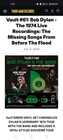 THIRD MAN VAULT 61 Bob Dylan 1974 Missing Songs From Before The Flood 3LP Green