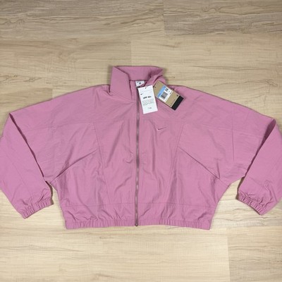 Nike Women's Sportswear Rose Pink Woven Oversized HJ0999 Protect Jacket Size M