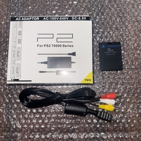 PS2 Sony PlayStation 2 Slim Console (SCPH-79001) Bundle Silver - Tested & Work