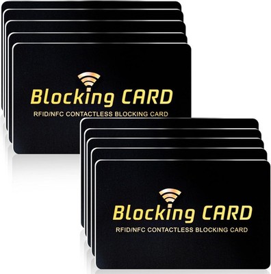 RFID Blocking Card 10 pack NFC Blocker Contactless Bank Credit Card ID ATM Slim