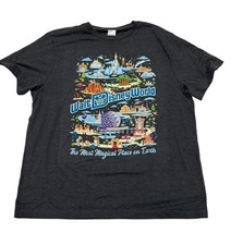 Walt Disney World Icons Opening Days Dates Shirt-Grey Small