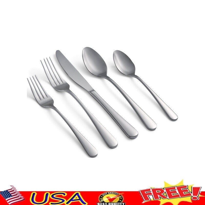 20-Pieces Forged Stainless Steel Flatware Set Service 4 Dish