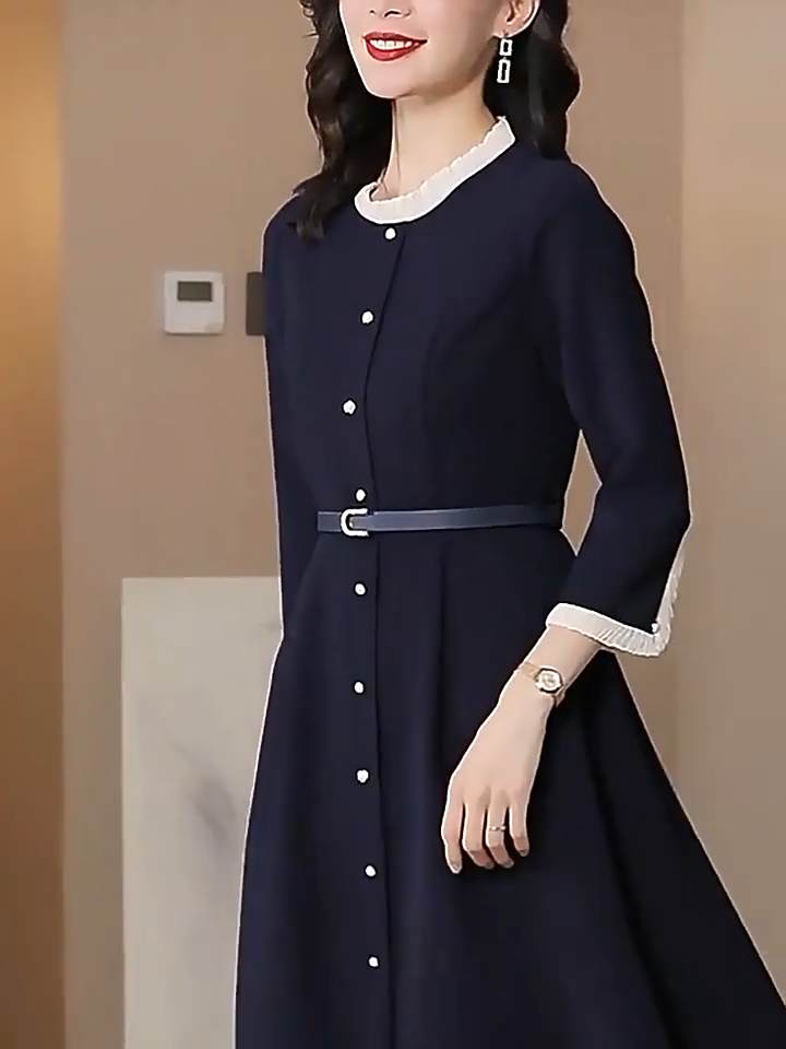 A-Line Dresses for Women Small Medium Large XL Size 6-16 Midi Office Formal  Blue | eBay