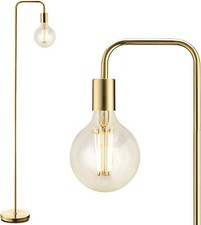 BoostArea Gold Floor Lamp Industrial , 63 Inch Standing , E26 Socket on/off foot