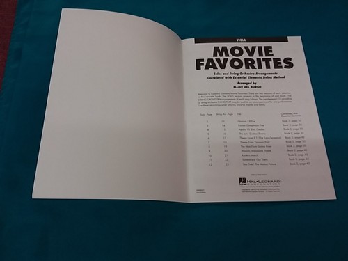 Movie Favorites For Strings ~ Viola ~ Solos & String Orchestra Arrangements - Picture 3 of 8