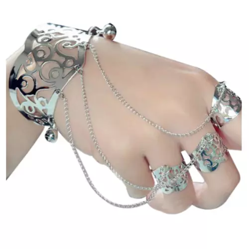 Bracciale collegato deals ad anello